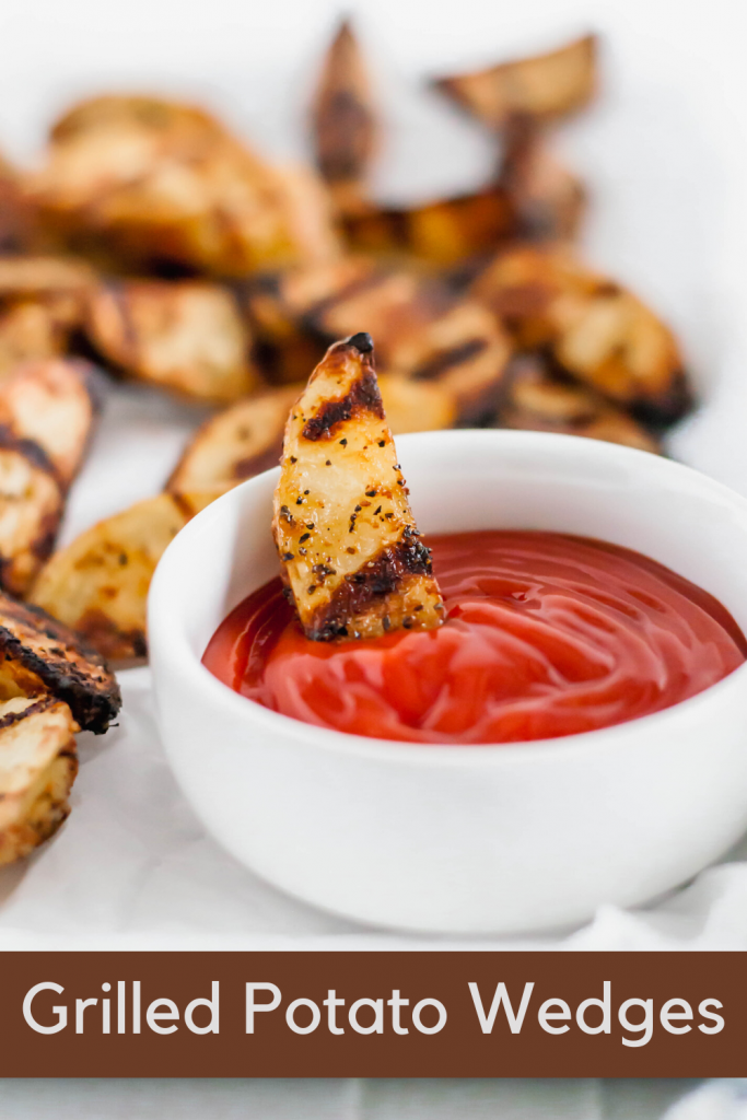 Grilled Potato Wedges are the perfect summer side dish. Done in less than 30 minutes and packed with chargrilled flavor. Great with burgers and chicken.