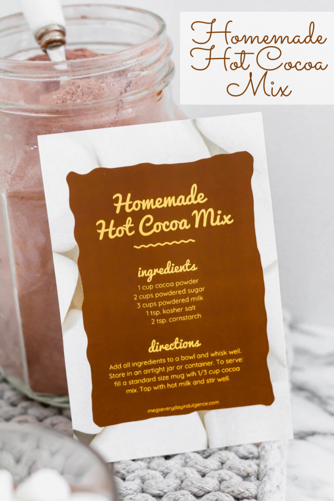 Get ready for the creamiest, richest hot cocoa of your life. Keep this super simple hot cocoa mix on hand all winter to warm up or to give as a gift.