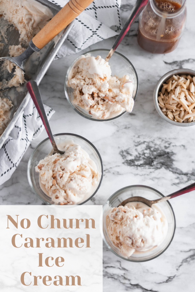 Craving some homemade ice cream but don't have an ice cream maker? No worries, this No Churn Caramel Ice Cream is simple to make with just a handful of simple ingredients. Super rich and creamy.