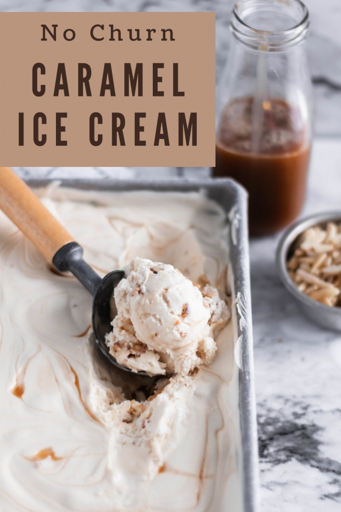 Craving some homemade ice cream but don't have an ice cream maker? No worries, this No Churn Caramel Ice Cream is simple to make with just a handful of simple ingredients. Super rich and creamy.