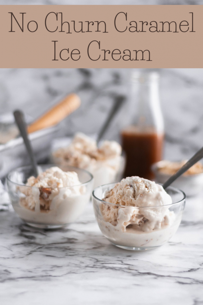 Craving some homemade ice cream but don't have an ice cream maker? No worries, this No Churn Caramel Ice Cream is simple to make with just a handful of simple ingredients. Super rich and creamy.