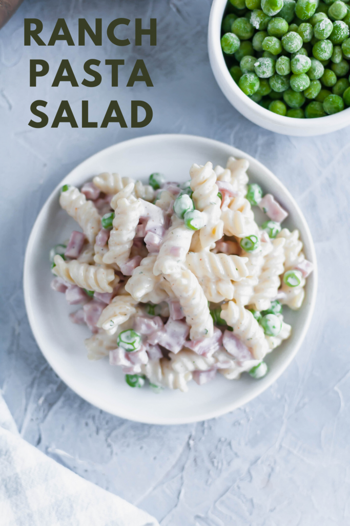 This Ranch Pasta Salad is the perfect summer side dish. Done in minutes, packed with delicious ranch flavor and a major crowd pleaser.