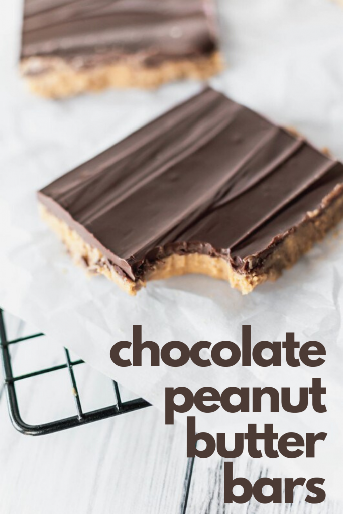 Chocolate Peanut Butter Bars are one of the easiest and most delicious desserts around. Just a handful of ingredients and you're on you way to dessert bliss.