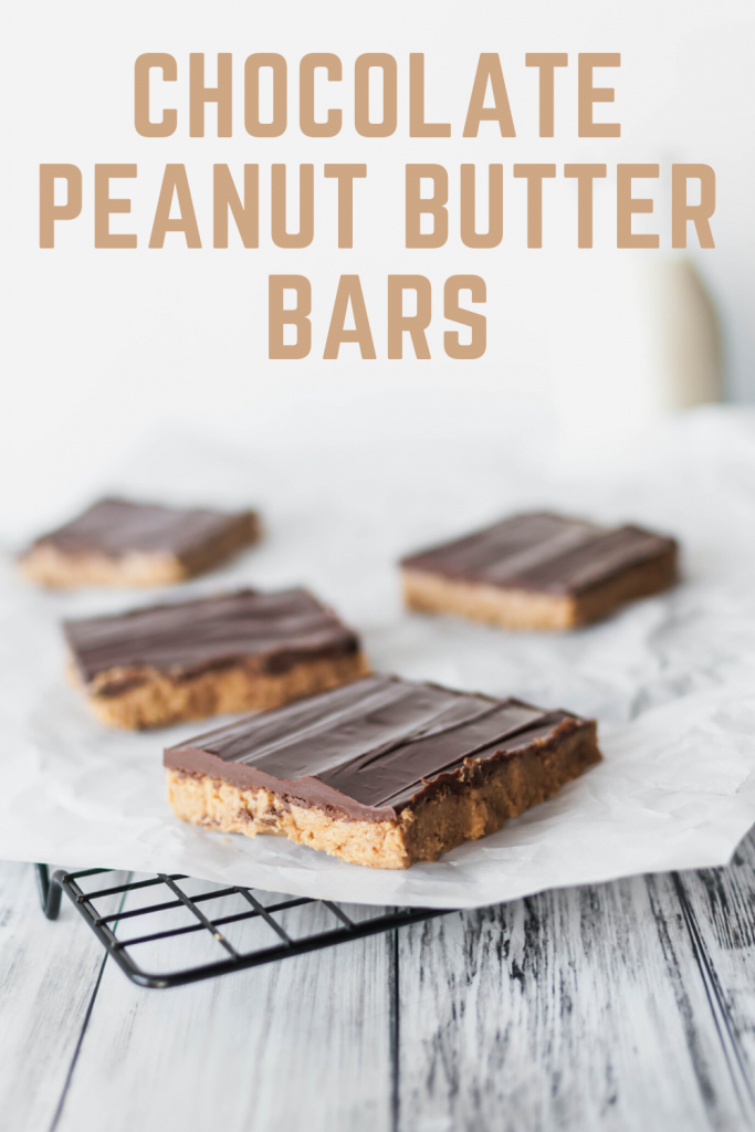 Chocolate Peanut Butter Bars are one of the easiest and most delicious desserts around. Just a handful of ingredients and you're on you way to dessert bliss.
