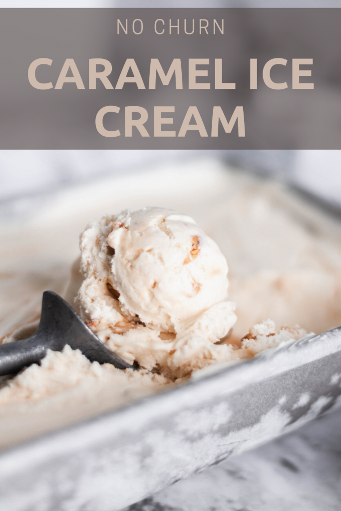 Craving some homemade ice cream but don't have an ice cream maker? No worries, this No Churn Caramel Ice Cream is simple to make with just a handful of simple ingredients. Super rich and creamy.