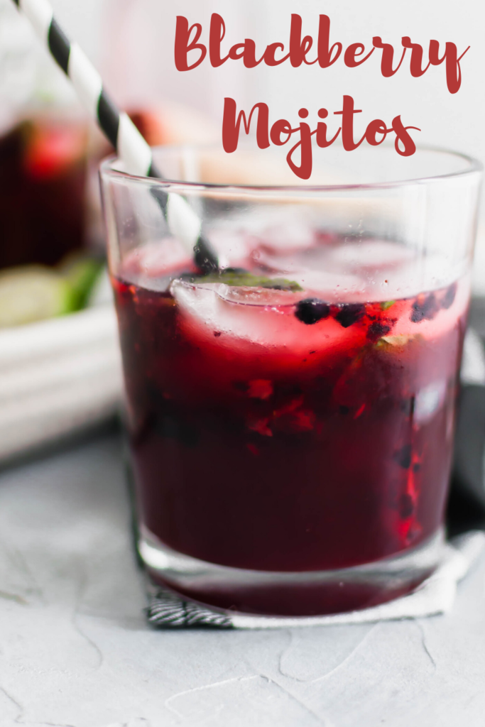 These Blackberry Mojitos will quickly become the drink of summer. An easy blackberry simple syrup and all the classic mojito ingredients are all you need for this refreshing cocktail.