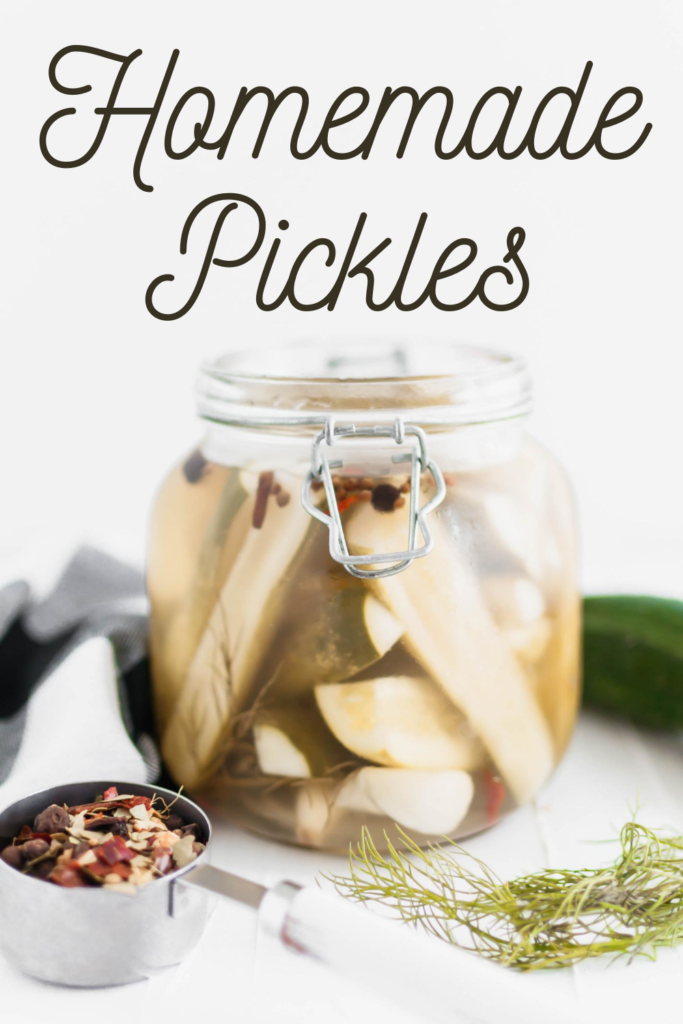 Homemade pickles are super simple to make with just a few ingredients. These taste just like the favorite Claussen's.