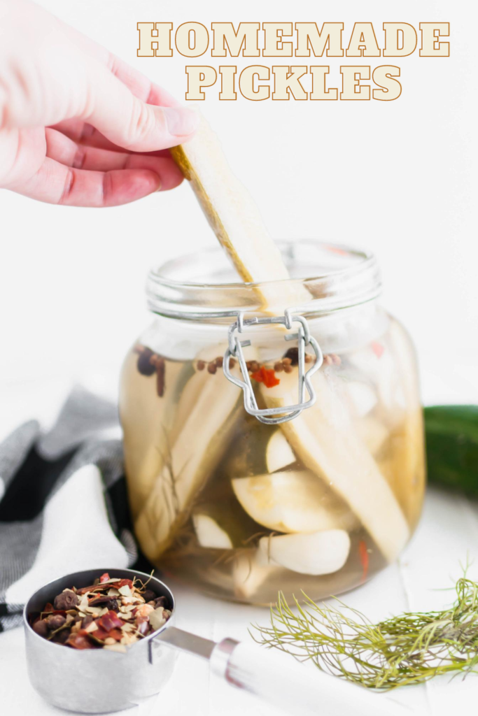 Homemade pickles are super simple to make with just a few ingredients. These taste just like the favorite Claussen's.