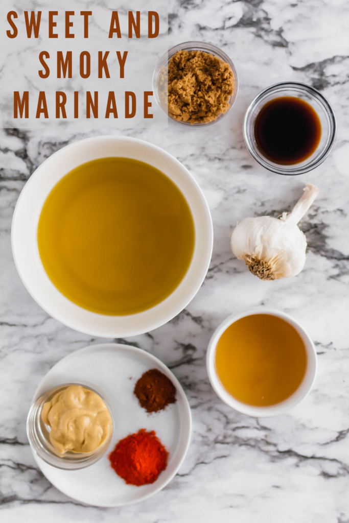 This Sweet and Smoky Marinade is perfect all summer long. Common ingredients, easy preparation and tons of flavor. Great on chicken, pork and beef.