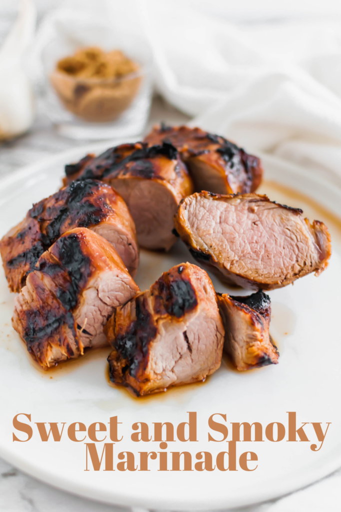 This Sweet and Smoky Marinade is perfect all summer long. Common ingredients, easy preparation and tons of flavor. Great on chicken, pork and beef.