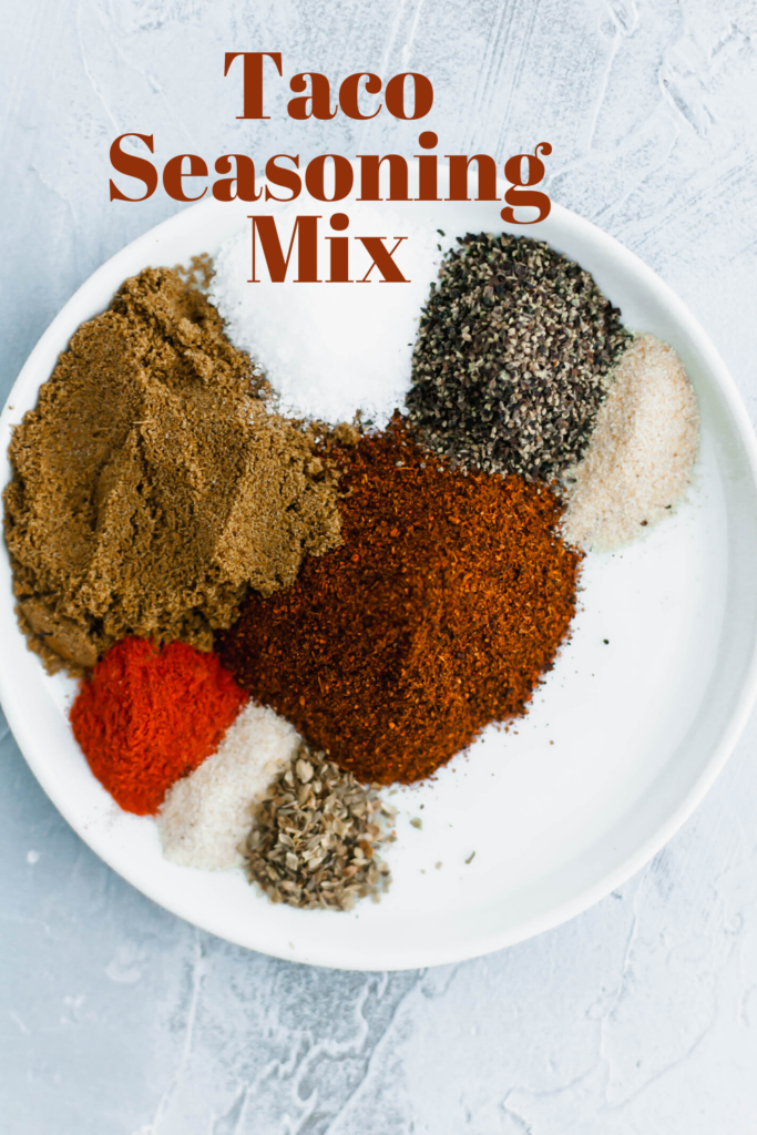 It is so easy to make your own Taco Seasoning Mix at home with simple, common spices. You can control the salt and spice level too.