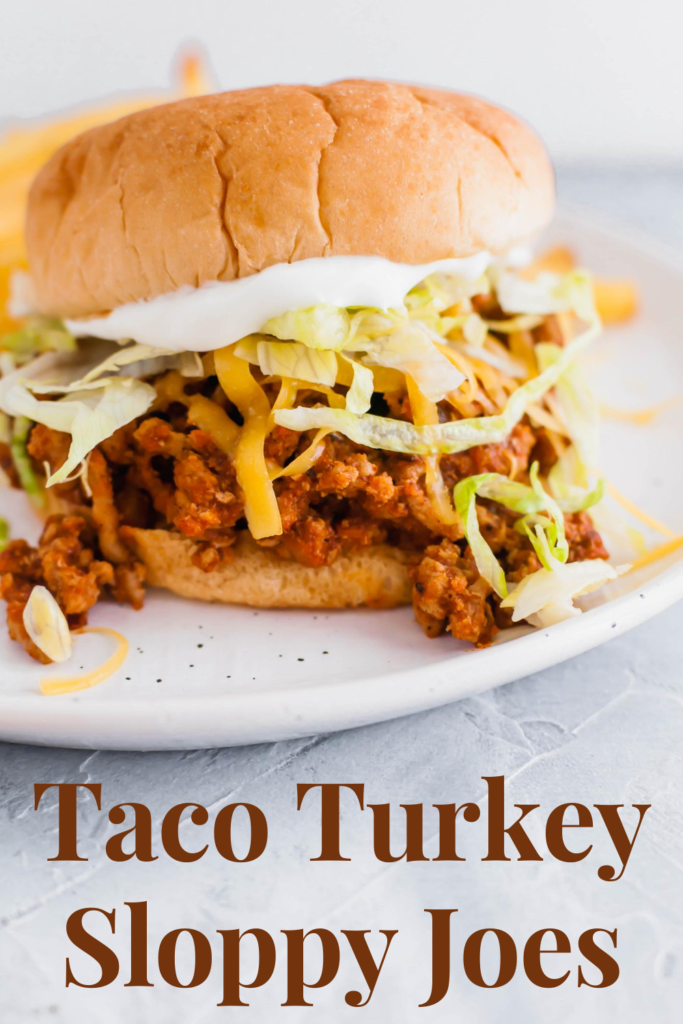 Get ready for back to school with these Taco Turkey Sloppy Joes. They are quick (less than 30 minutes), easy and a big family pleaser. Top with all your favorite taco toppings.