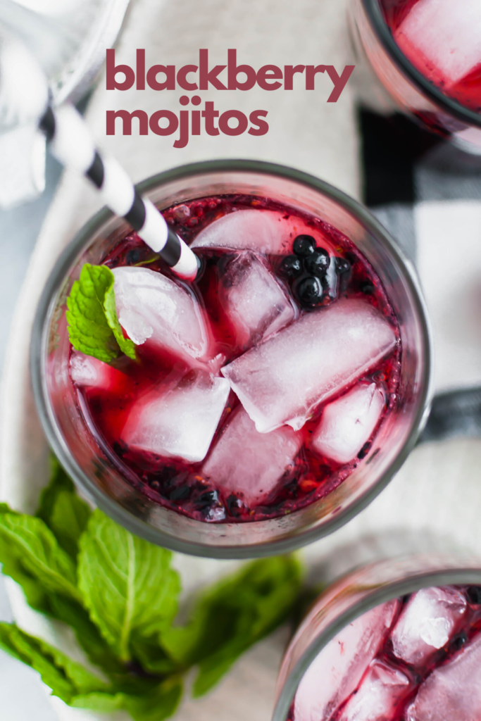 These Blackberry Mojitos will quickly become the drink of summer. An easy blackberry simple syrup and all the classic mojito ingredients are all you need for this refreshing cocktail.