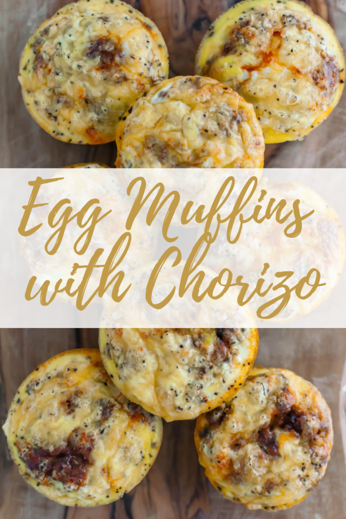 With back to school on the horizon, let's start gathering all the easy breakfast ideas. One of our favorites are these Egg Muffins with Chorizo and Cheddar Cheese. Great for making ahead and freezable too.