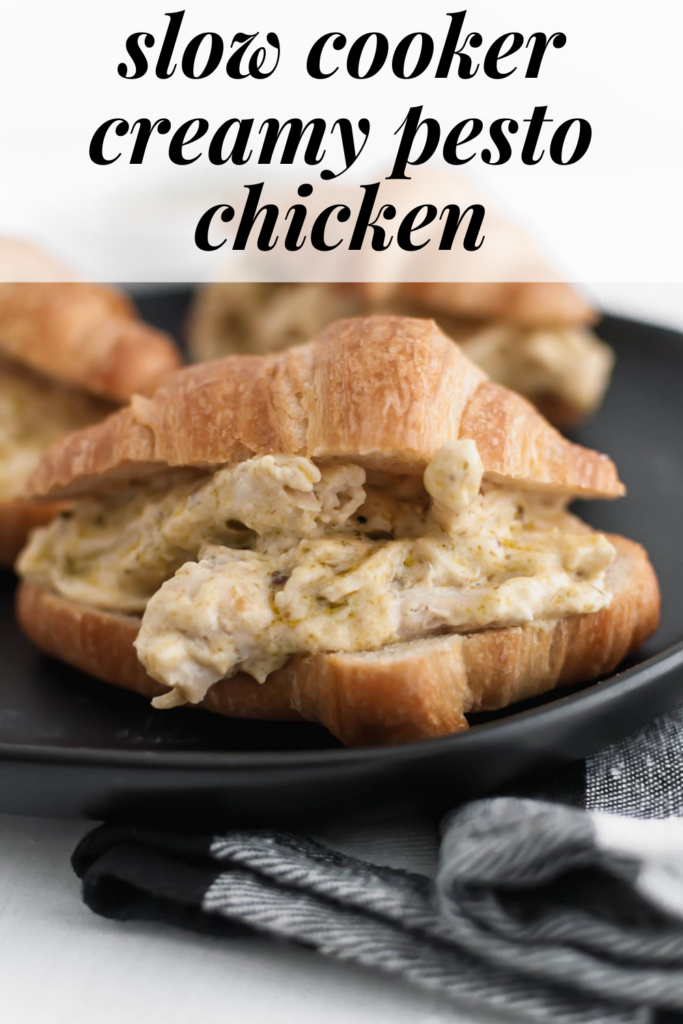 Slow Cooker Creamy Pesto Chicken will be a new weeknight favorite. Four ingredients, zero effort and so many ways to serve!