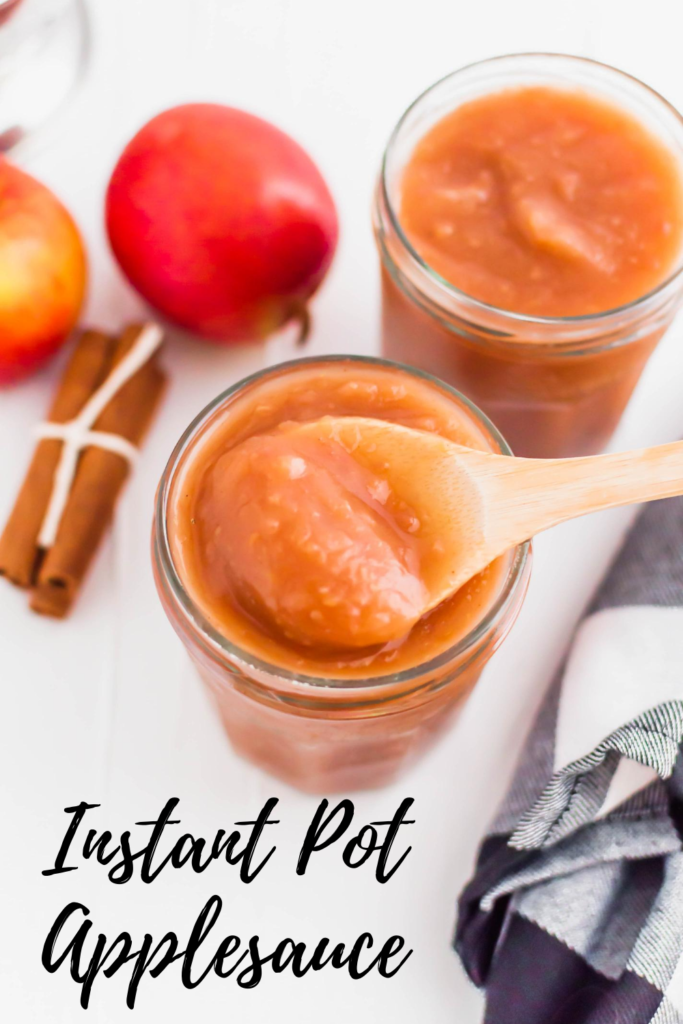 It's apple season! Grab some fresh apples to make your own Instant Pot Applesauce. Simple to make and you can control the ingredients and sweetness. Super fresh and delicious.