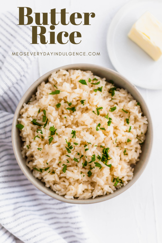 Get ready for the best rice of your life. This Butter Rice is packed with rich, buttery flavor. Chicken stock adds another flavor dimension.