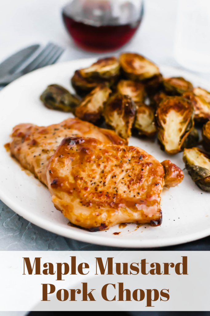 I'm bringing more fall flavors to the table with these Maple Mustard Pork Chops. Done in 30 minutes with pantry staples, these are sure to be a cool weather favorite.