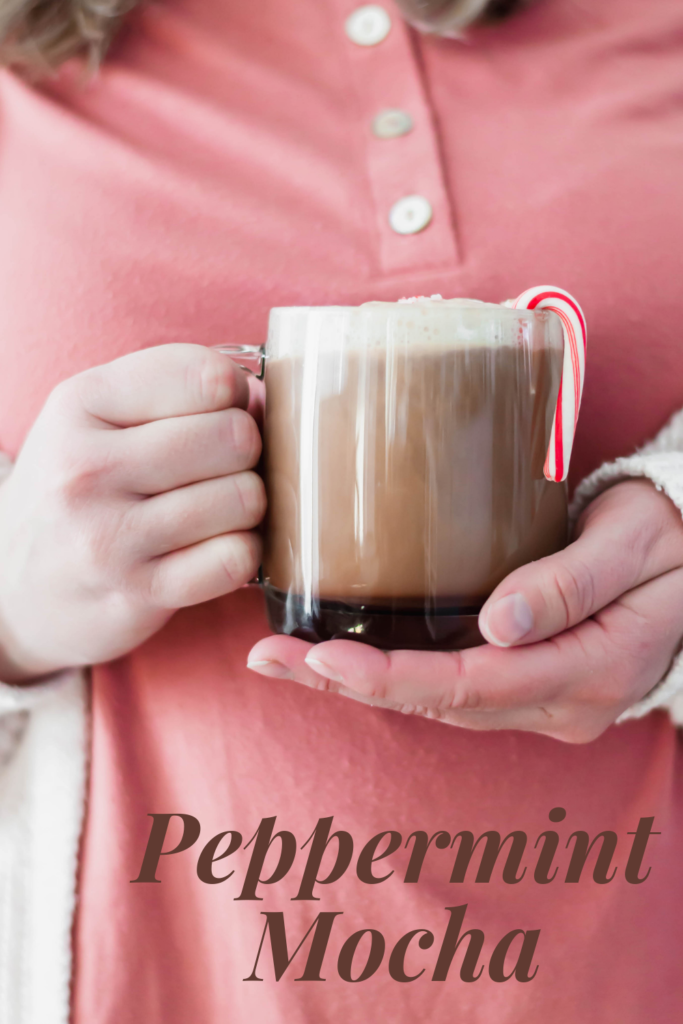 'Tis the season to drink all the peppermint mochas. Make your own Peppermint Mocha at home with just a few ingredients. And you don't have to change out of your pajamas.