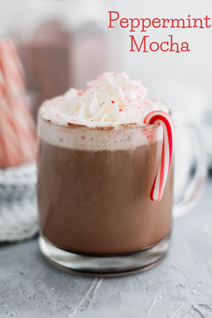 'Tis the season to drink all the peppermint mochas. Make your own Peppermint Mocha at home with just a few ingredients. And you don't have to change out of your pajamas.