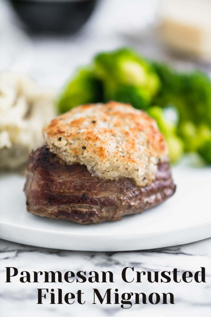 If you are having a small holiday celebration, this Parmesan Crusted Filet Mignon is a perfect option over a big traditional ham. Perfectly cooked and bursting with flavor.