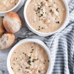 This Potato Soup with Ham is an absolute family favorite. Make this dump and cook soup in the slow cooker or on the stove top.