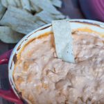 Spicy, creamy, delicious Buffalo Chicken Dip is the best party appetizer. Spicy Frank's Red Hot, creamy ranch and sharp blue cheese.