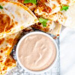 This copycat Taco Bell Quesadilla Sauce is just like the real deal and so simple to make at home. Spice up your favorite quesadilla with this yummy sauce.