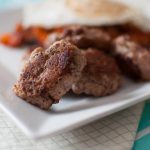 Skip the store-bought stuff and make your own healthier breakfast sausage patties. Part pork and part turkey make these lighter but still full of flavor.
