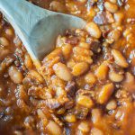 These slightly sweet, smokey Maple Chipotle Baked Beans are perfect for barbecues and picnics and potlucks all summer long and into fall.