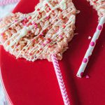 valentines rice krispie pops are the cutest dessert for Valentines day. Fun and simple to make with the kids.