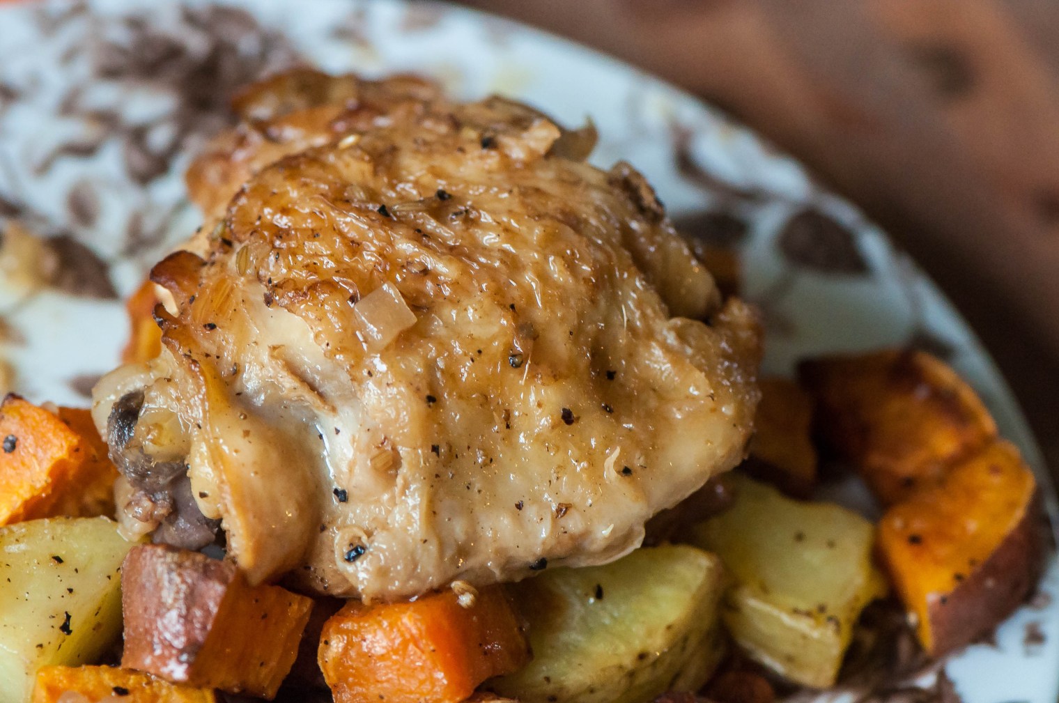 apple cider braised chicken thighs Meg's Everyday Indulgence