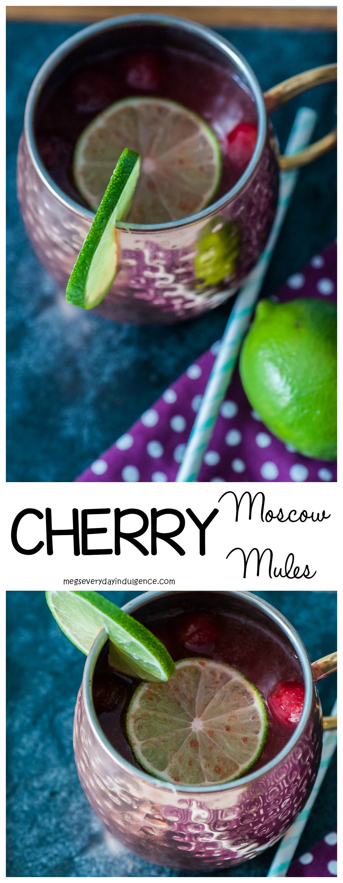 Cherry Moscow Mule Meg's Everyday Indulgence