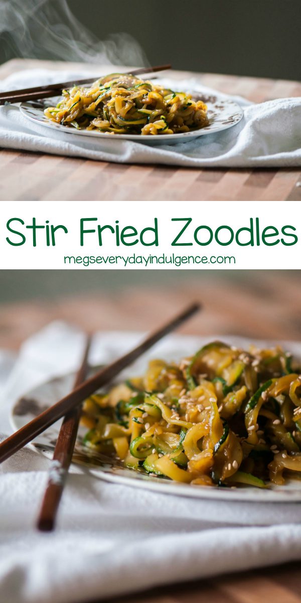 Stir Fried Zoodles Meg's Everyday Indulgence