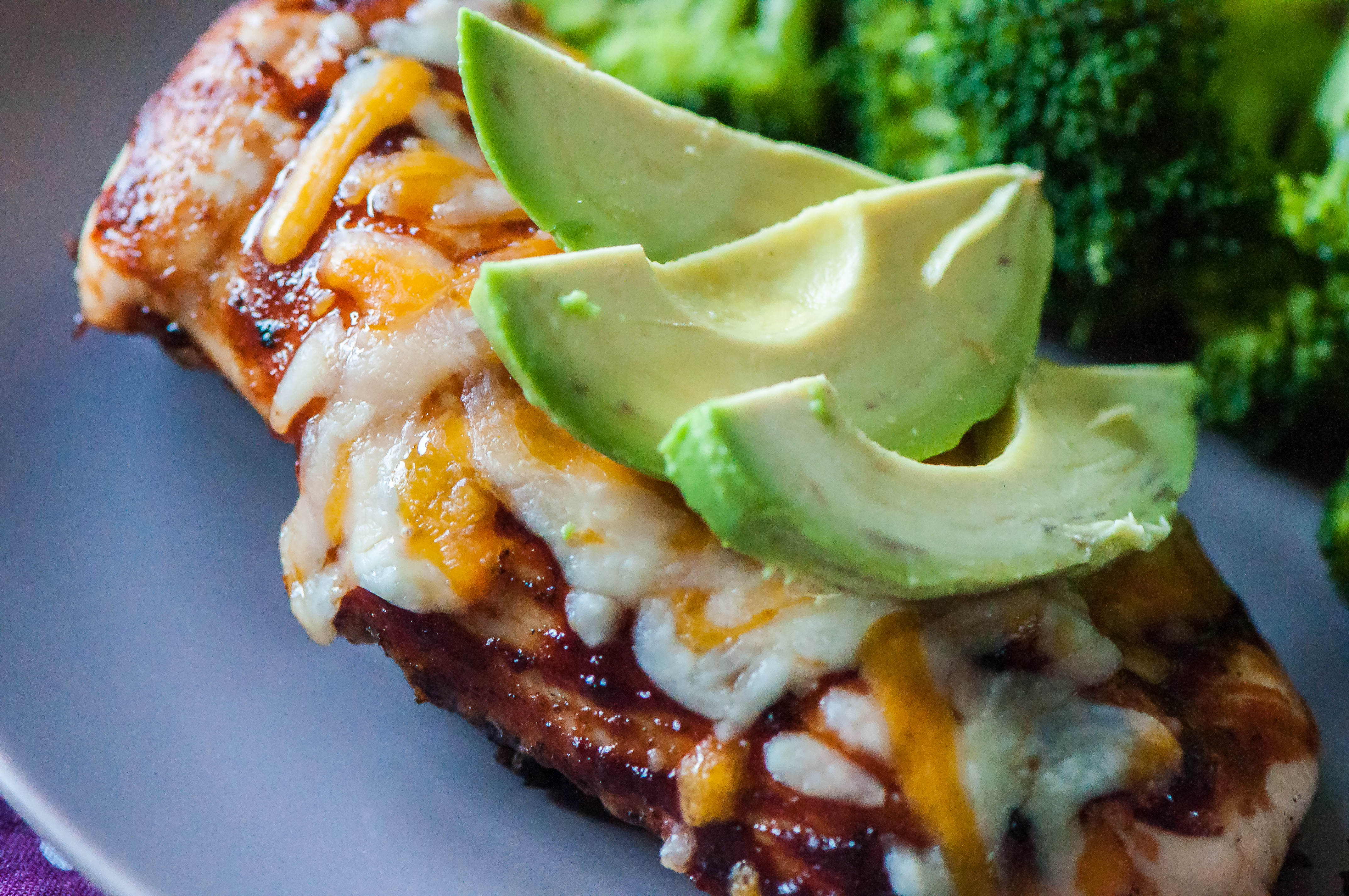 Avocado BBQ Chicken Cheddar Melt Meg's Everyday Indulgence
