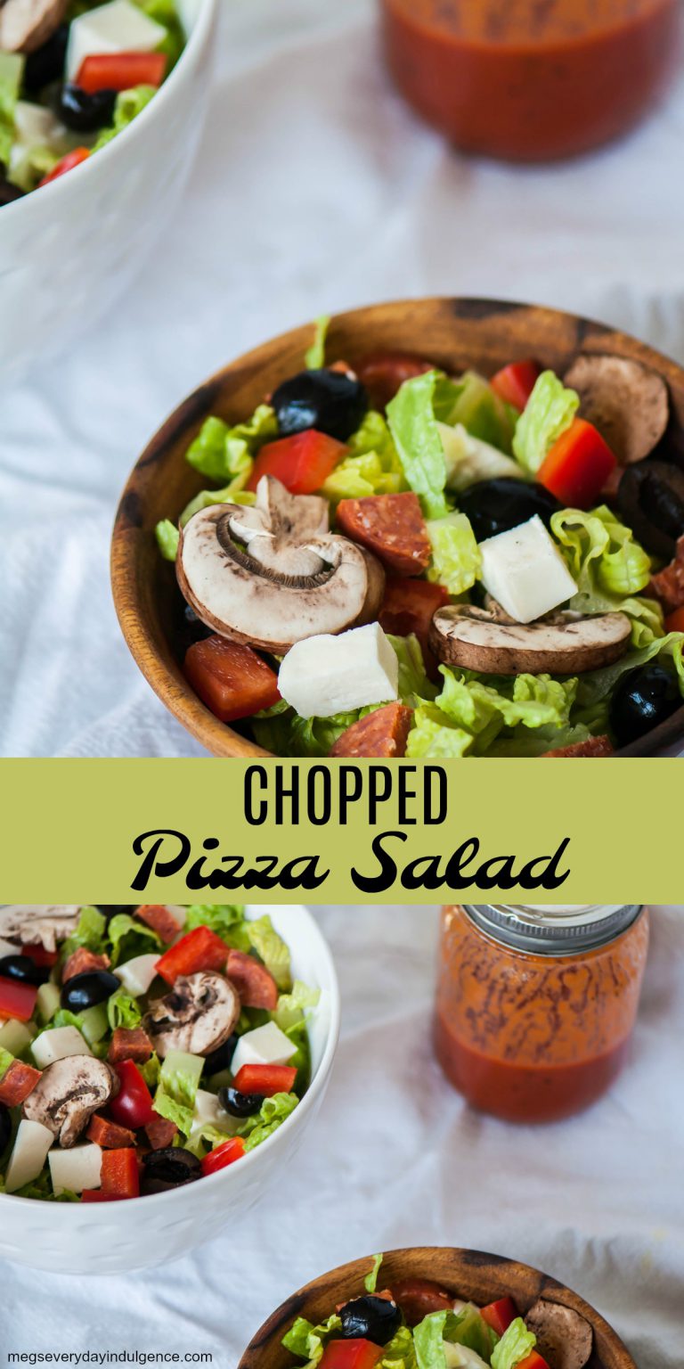 Chopped Pizza Salad - Meg's Everyday Indulgence
