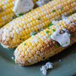 Grilled Corn with Gorgonzola Chive Butter
