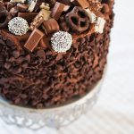 Chocolate Overload Layer Cake is the perfect way to celebrate a birthday or any day. Chocolate cake, chocolate frosting and mounds of chocolate candy.
