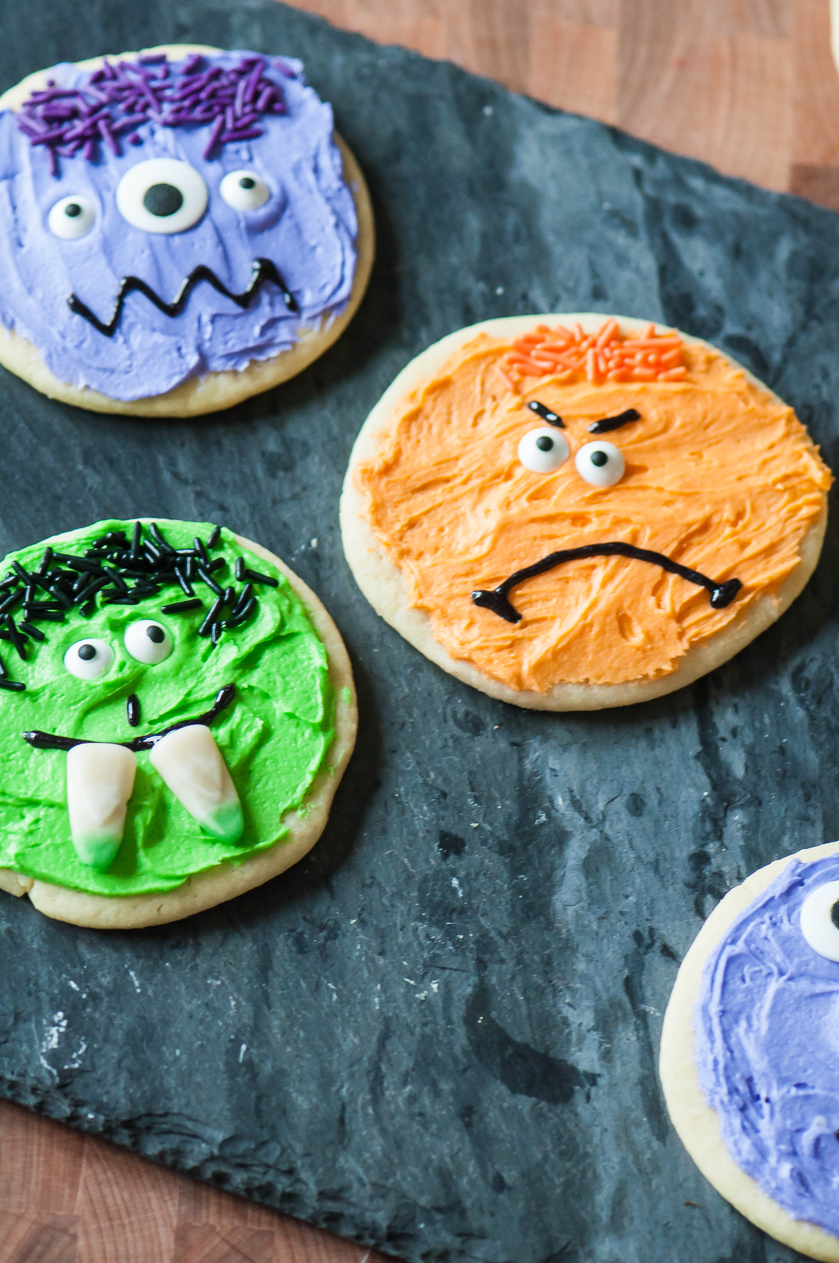 Halloween Monster Sugar Cookies