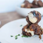 Caramelized Onion Gruyere Stuffed Meatballs