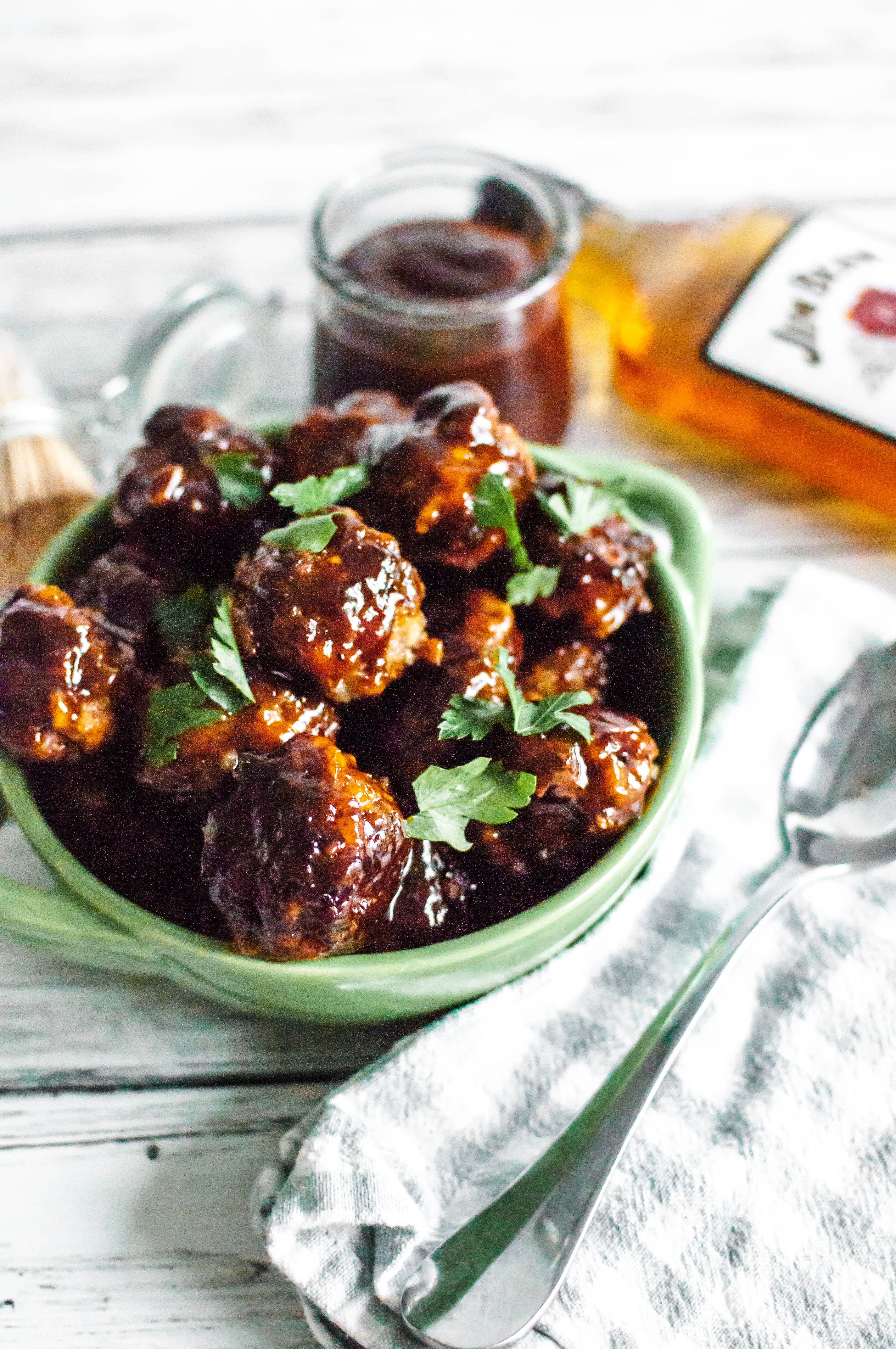 Bourbon Bacon Meatballs