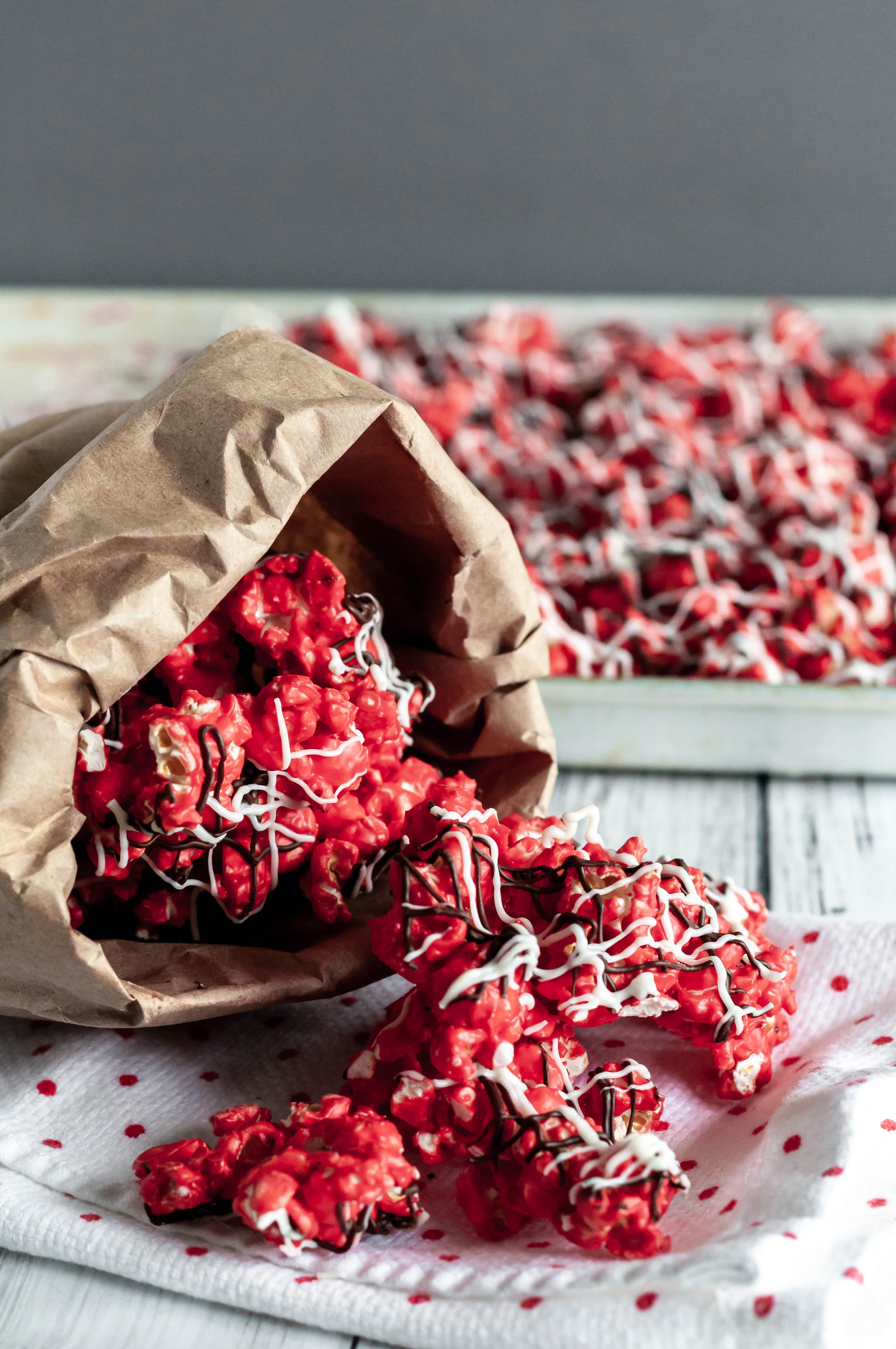 Team Spirit Chocolate Popcorn is just the snack you need for game day.