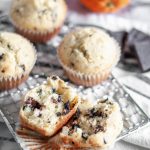 Orange Chocolate Chunk Muffins are light and easy to mix up. Dotted with dark chocolate chunks and sweet orange zest.