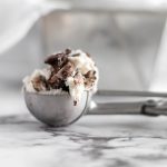 For an epic holiday dessert, break out the ice cream maker and whip up this Triple Mint Ice Cream. Creamy vanilla ice cream with three mint mix ins, grasshopper cookies, Andes mint candies and York Peppermint Patties.