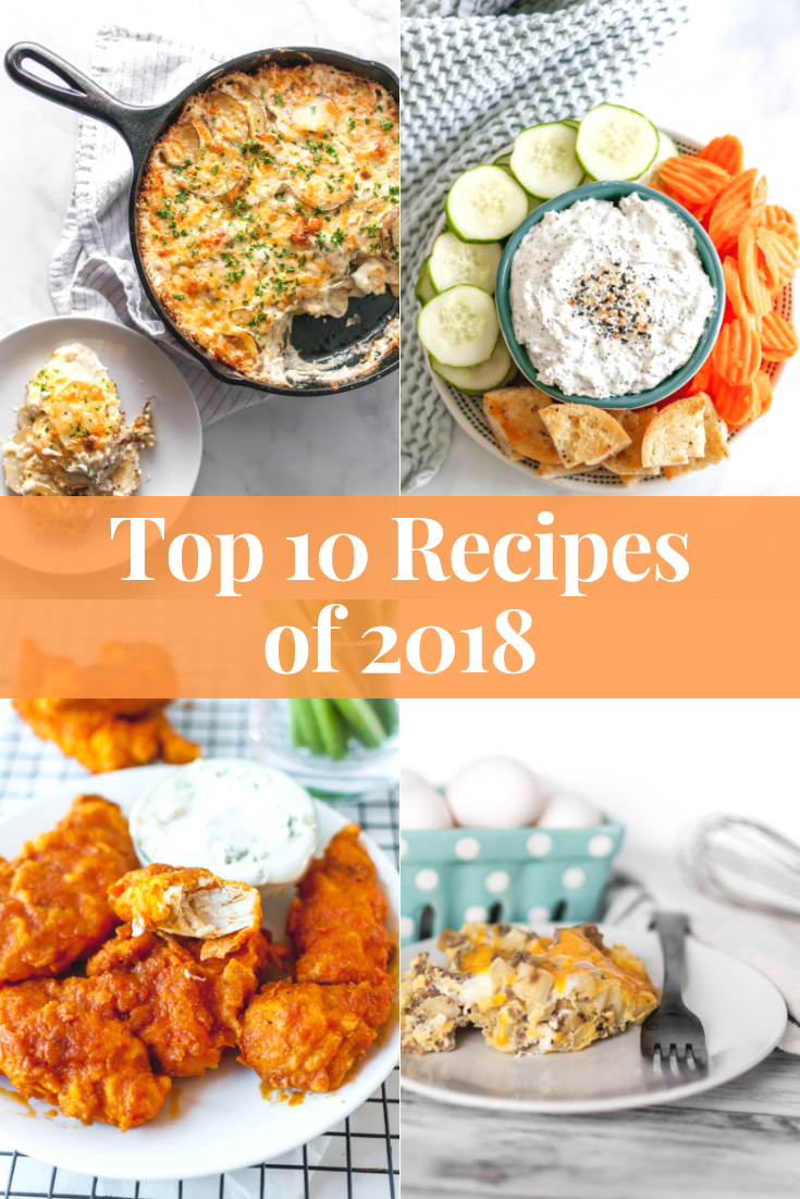 Today I'm sharing the Top 10 Recipes of 2018. These reader favorites from the year are sure to be a crowd pleaser.
