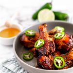 These Slow Cooker Honey Jalapeno Chicken Drumsticks are perfect for busy weeknights. Just a few ingredients tossed into the slow cooker & dinner is served.