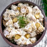 If you're a pickle lover, you need to try this Pickle Potato Salad ASAP. Tender potatoes, crunchy pickles and a creamy dill sauce.