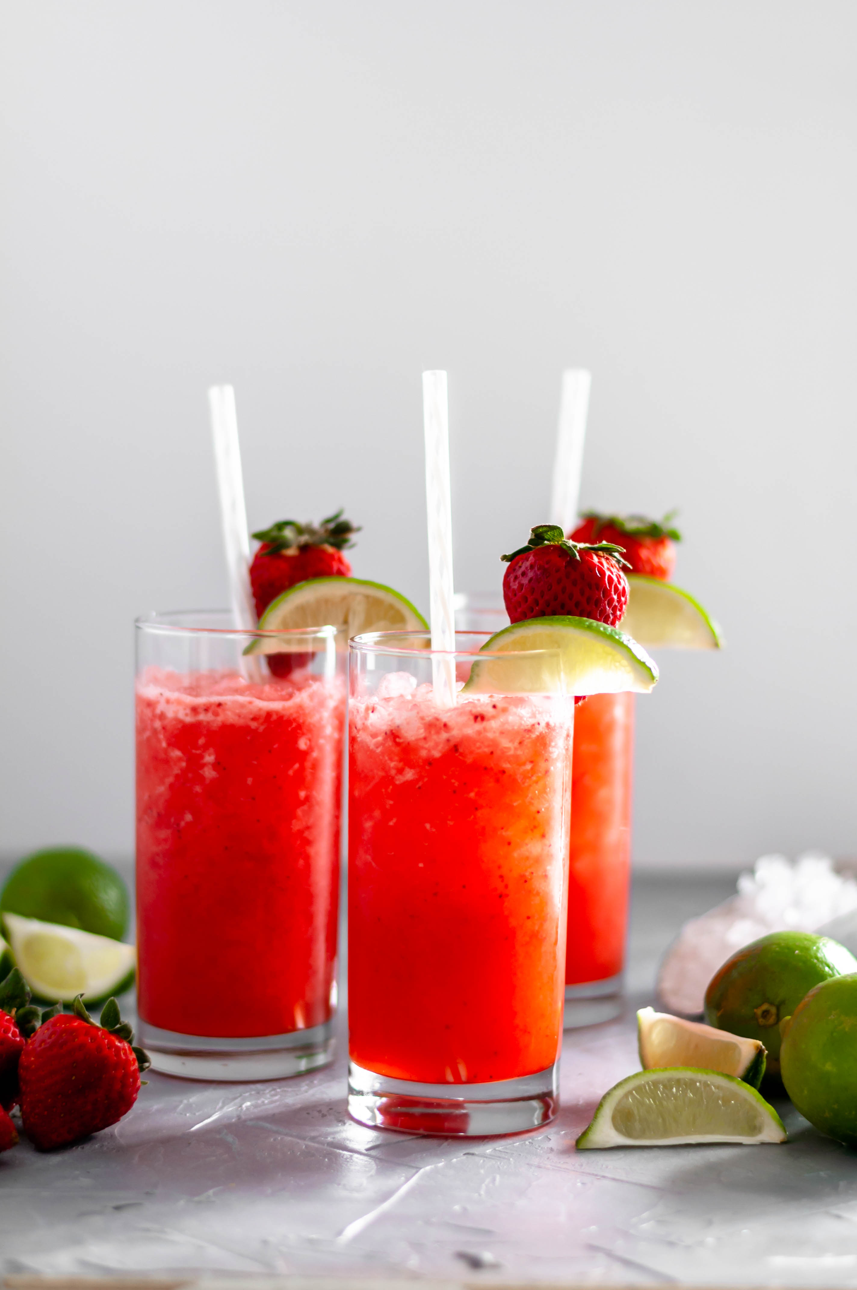 Skip the drive thru and make a Copycat Sonic Strawberry Limeade. Simple to make and tastes like the real deal. So refreshing for summer.