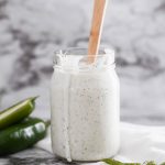 Toss a few ingredients in the food processor (or blender) and in minutes you have a spicy, fresh homemade jalapeno ranch dressing perfect for salads and all your dipping needs.