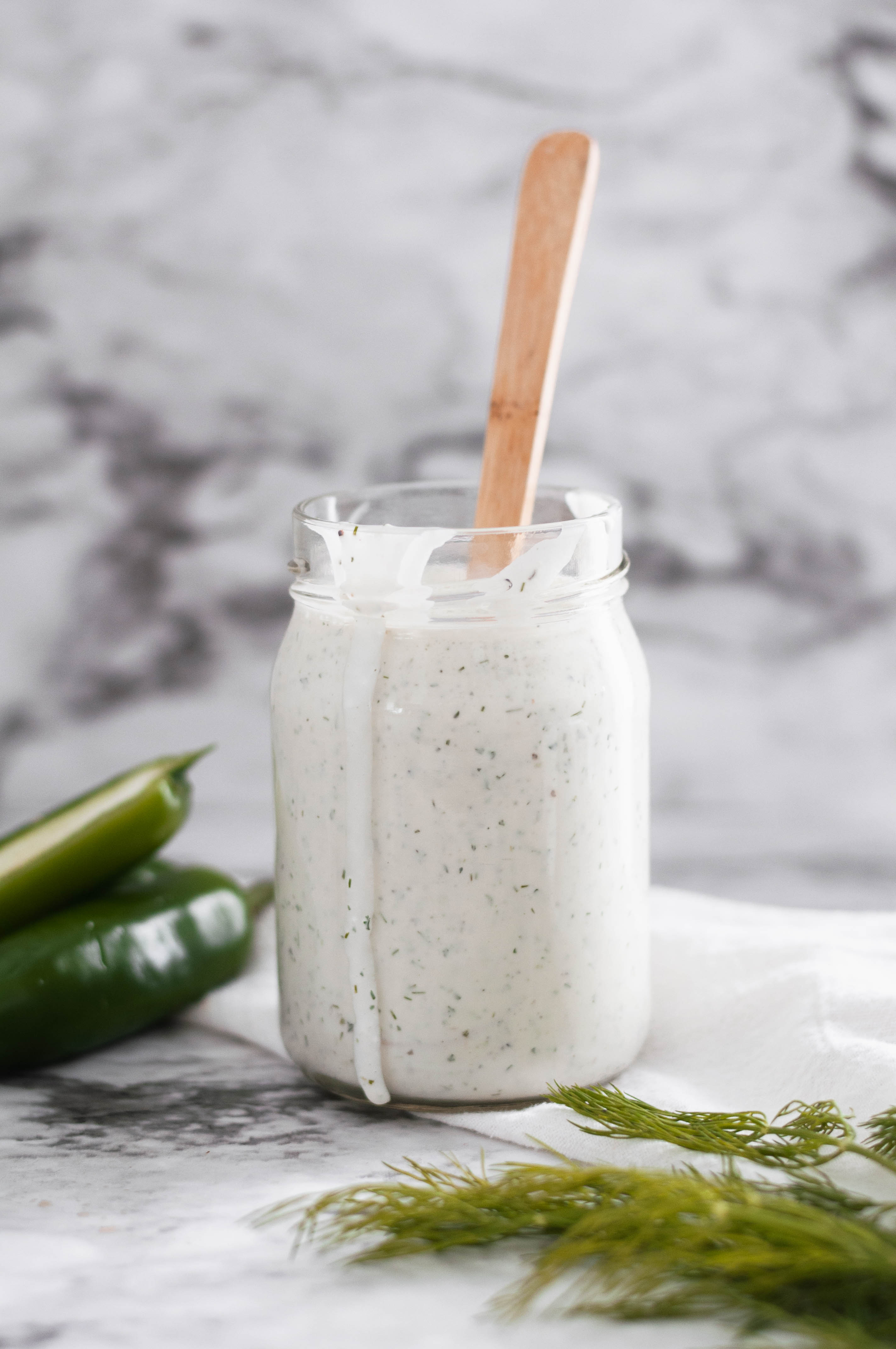 Toss a few ingredients in the food processor (or blender) and in minutes you have a spicy, fresh homemade jalapeno ranch dressing perfect for salads and all your dipping needs.